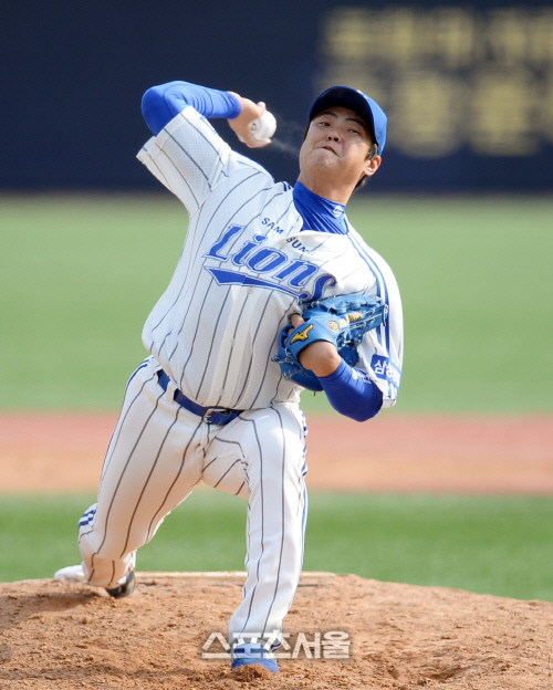[SS포토] 시범경기 첫 출전 안지만, 1이닝 완벽투