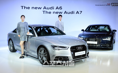 [SS포토]'페이스리프트'된 아우디 A6 공개, 출시 가격은...