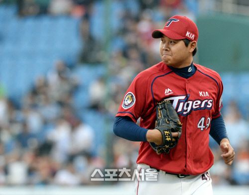 [SS포토] KIA 유창식, 첫 한화전 선발 등판에 자신감 피력?