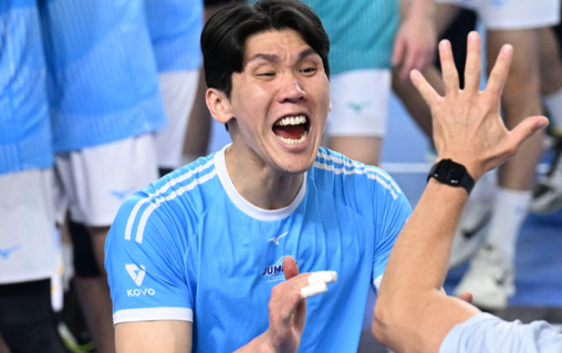 사과하다 '네트 터치' 범실, 천당과 지옥 오간 김규민 "그게 예의라 생각..."