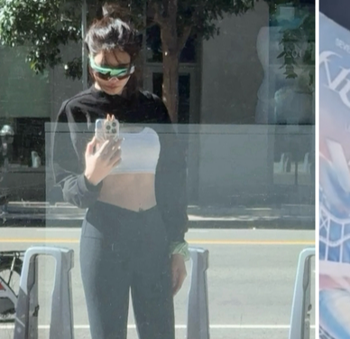 이지아, LA 일상 속 '갓벽' 몸매...'레깅스+브라톱'도 완벽 소화