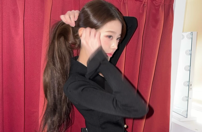 장원영, '초밀착 블랙 드레스'로 드러낸 완벽 콜라병 몸매