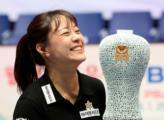 '웹디자이너→LPBA 챔피언' 임경진 "져도 맛있는 거 사준 남편, 이번엔 내가 크게 쏠게"