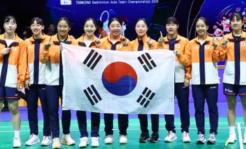 안세영 우승 '하나 더 추가'...한국 女배드민턴, 아시아단체선수권 사상 첫 '정상 등극'
