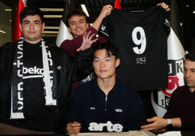 유니폼 판매로 하루 만에 16억원 벌었다... 베식타스 오현규, 튀르키예서 실력-인기 두 마리 토끼 모두 잡았다