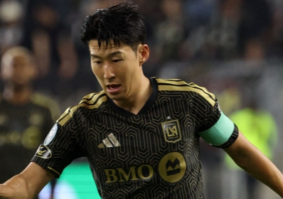 '악' 할리우드액션! 손흥민 美 진출 이후 첫 '옐로카드'