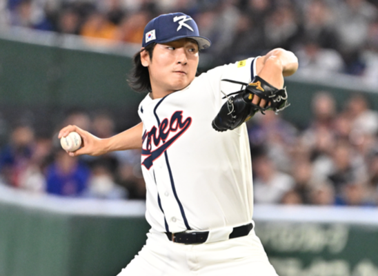 '토종 에이스' 곽빈, 믿음 보답했다! 대만전 3.1이닝 1실점 호투...대표팀 역전 발판 마련 