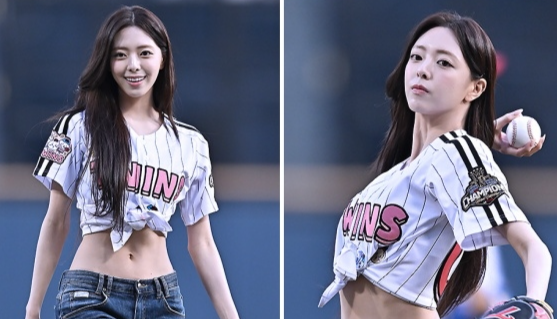 '승요의 골반 시구' 유나, 어디 그뿐?...화끈한 안무 공연까지~ 다시보기!