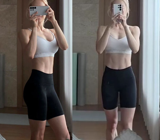 심으뜸, 쩍쩍 갈라진 선명한 복근...운동이 만든 무결점 식스팩