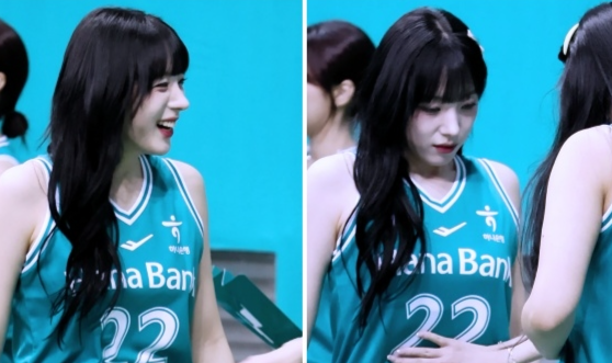 '뱃살 제로(?)'라고 우기는 치어리더 하지원...악착같이 확인하는 장난꾸러기 동료들의 장난삼매경