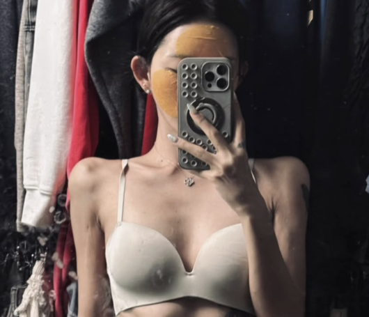 '故 최진실 딸' 최준희, 속옷 차림에 드러난 선명한 갈비뼈