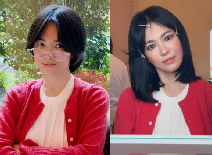 송혜교, 메이크업 전후 확연히 다른 두 가지 매력