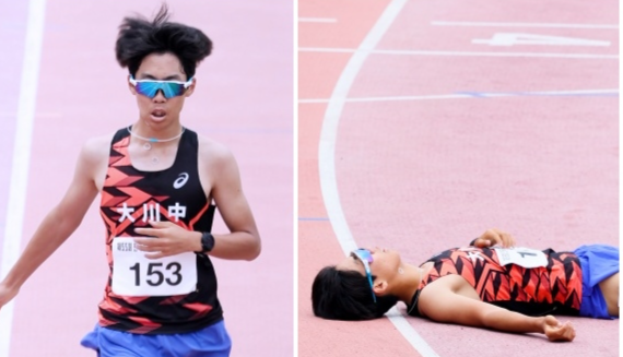 "뛰는 자세가 이상하다고요?"...대천중 김성윤, 종별 5000m 경보 우승 후 탈진