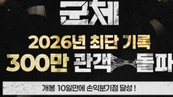 '군체', 올해 최단기간 300만 돌파...손익분기점도 넘겼다